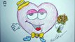تعلم الرسم - الدرس الثالث كيفية رسم قلب الحب بشكل احترافي بالرصاص والالوان مع الخطوات للمبتدئين