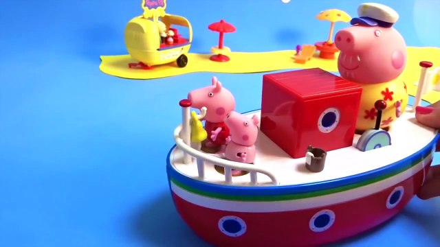 Peppa y George Viajan en Barco con Abuelo Pig Juguetes de Peppa Pig en español