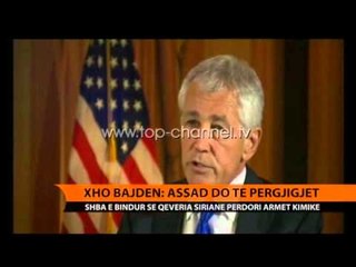 Joe Biden: Assad do të përgjigjet - Top Channel Albania - News - Lajme