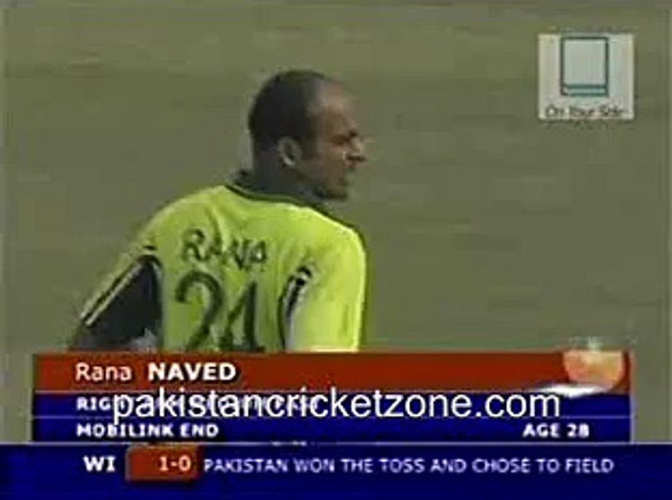 Rana gets Lara first ball