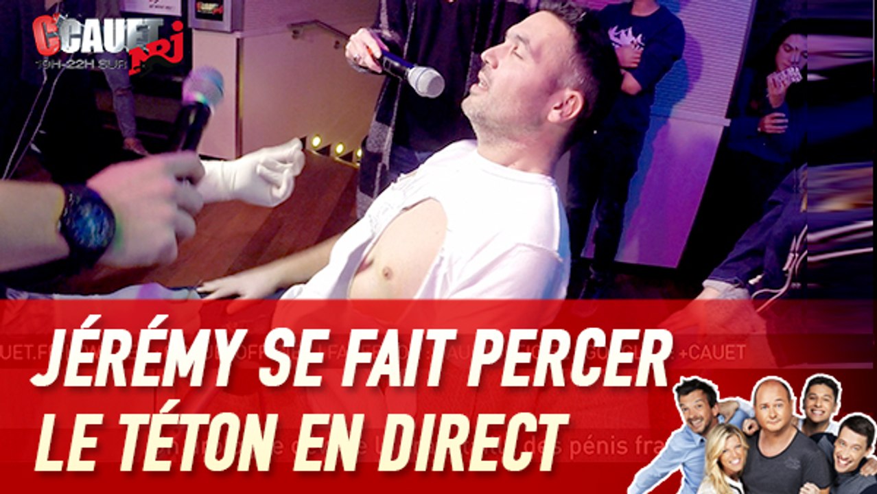 Jérémy se fait percer le téton en direct - C'Cauet sur NRJ