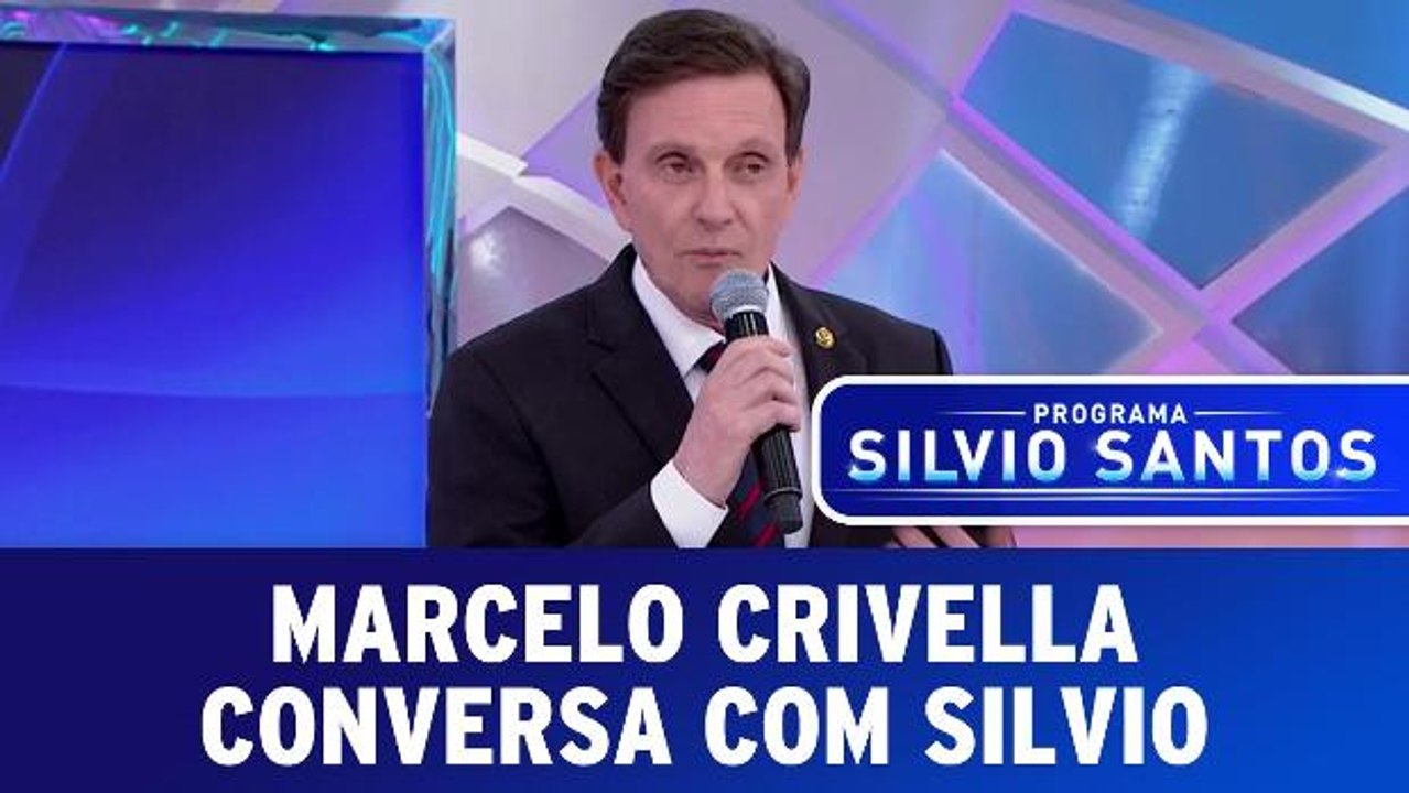 Marcelo Crivella conversa com Silvio Santos
