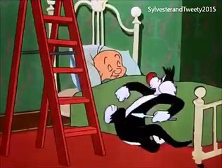 Sylvester and Porky Pig in JUMPIN JUPITER Part 3