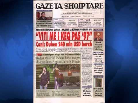 SHTYPI I DITES TITUJT KRYESORE TE FAQEVE TE PARA TE GAZETAVE SHQIPTARE LAJM