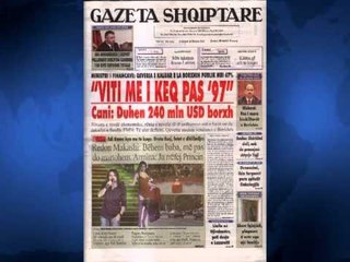 SHTYPI I DITES TITUJT KRYESORE TE FAQEVE TE PARA TE GAZETAVE SHQIPTARE LAJM