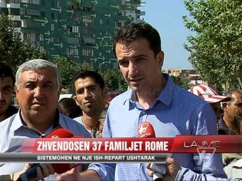 Zhvendosen 37 familjet rome në ish-repartin ushtarak - News, Lajme - Vizion Plus