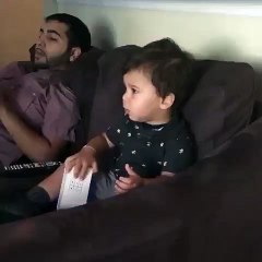 Baby says hello to Adelle