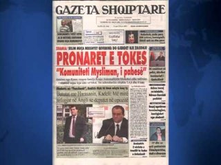 SHTYPI I DITES TITUJT KRYESORE TE FAQEVE TE PARA TE GAZETAVE SHQIPTARE 10 TETOR 2013