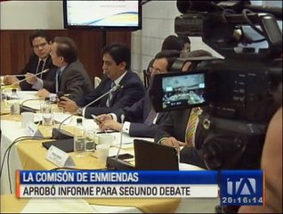 Comisión de enmiendas aprueba informe para segundo debate