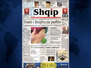 SHTYPI I DITES TITUJT KRYESORE TE FAQEVE TE PARA TE GAZETAVE SHQIPTARE 16 TETOR 2013