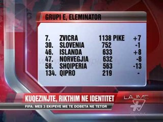 Kuqezinjtë, pikiate në FIFA - News, Lajme - Vizion Plus