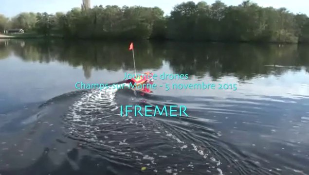 Démonstration de drone par l'IFREMER