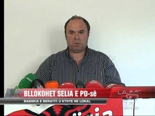 Berat, bllokohet selia e PD-së - News, Lajme - Vizion Plus