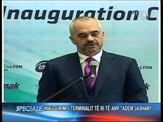 INAGUROHET TERMINALI RAMA,THAÇI E ERDOGAN PRESIN SHIRITIN E AEROPORTIT TE RI LAJM