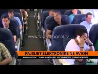 Pajisjet elektronike në avion - Top Channel Albania - News - Lajme