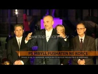 PS mbyll fushatën në Korçë - Top Channel Albania - News - Lajme
