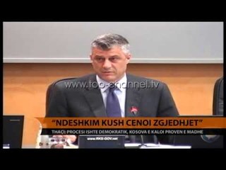 Thaçi: Ndëshkim kush cënoi zgjedhjet - Top Channel Albania - News - Lajme