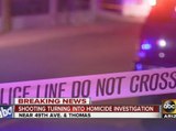 Shooting turns into homicide investigation