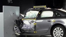 IIHS - 2012 Audi A4 small overlap crash test / POOR EVALUATION /