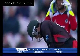 Abdul Razzaq 62 runs from 30 balls in county cricket!!