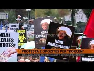 Protesta e opozitës për "Korçën" - Top Channel Albania - News - Lajme