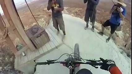 Dangerous and amazing really brave person