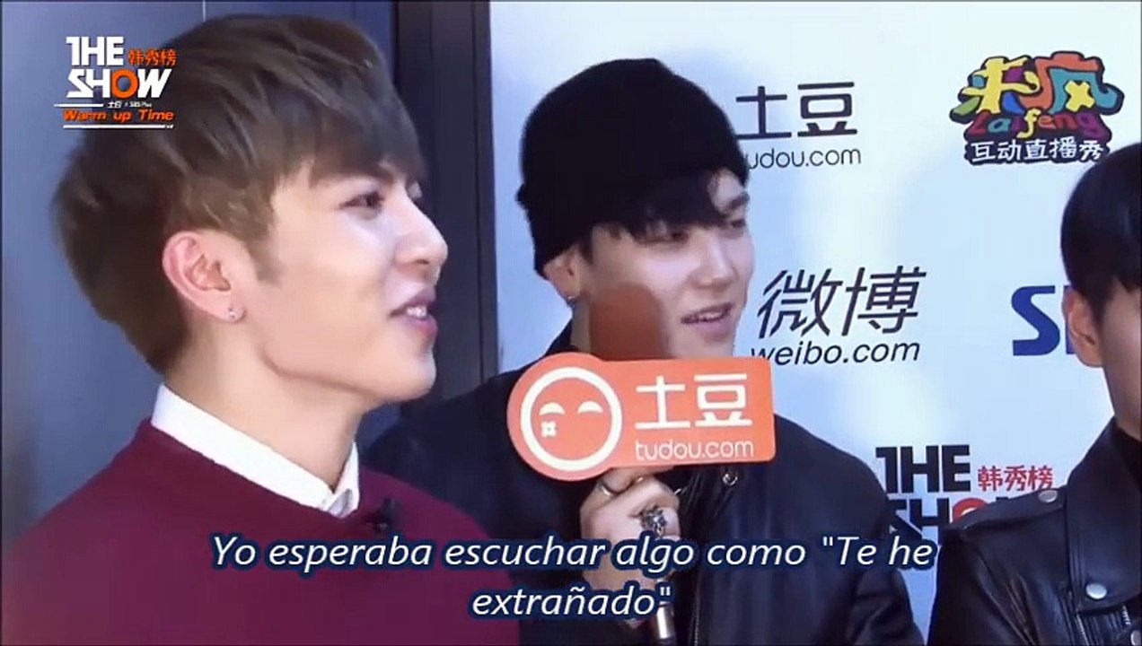 [SUB ESPAÑOL] 151117 B.A.P The Show Warm Up.~