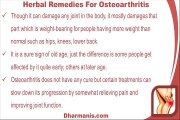 Ayurvedic Herbal Remedies For Osteoarthritis