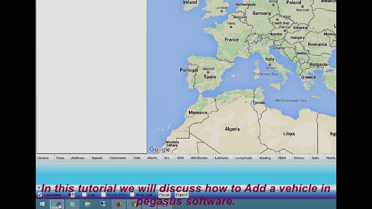 Add Edit Vehicle in pegasus software