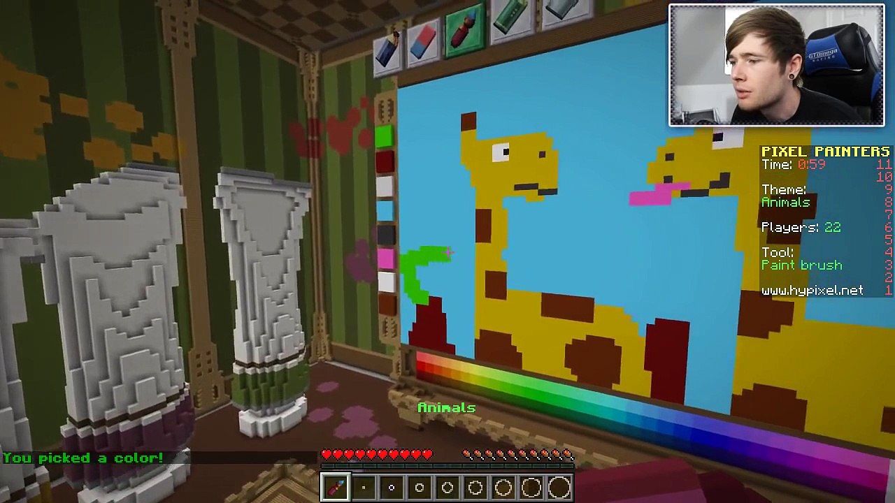 Minecraft | SPIDERMAN?! | Pixel Painters Minigame