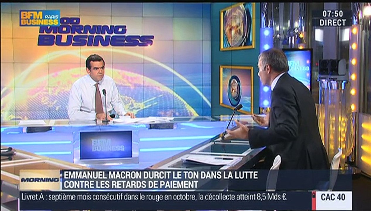 "Il y a 50 entreprises qui disparaissent tous les jours à cause des retards de paiement", Pierre Pelouzet - 24/11