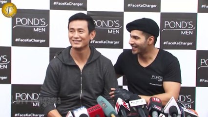 "BEHIND THE SCENES SHOOT WITH II "VARUN DHAWAN AND BAICHUNG BHUTIA"