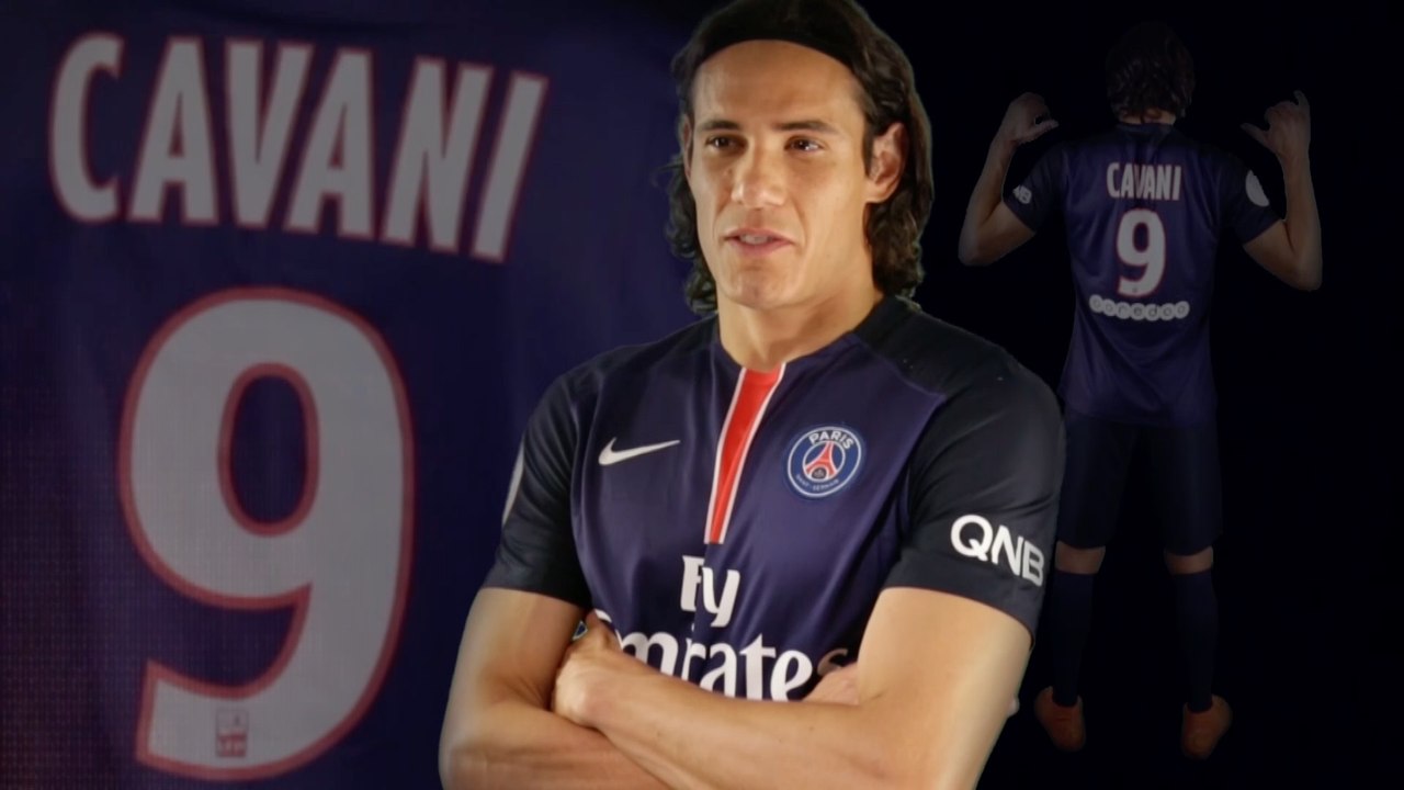 Edinson Cavani et son maillot