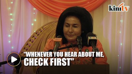 Rosmah: "Don't buy all these stories on social media"