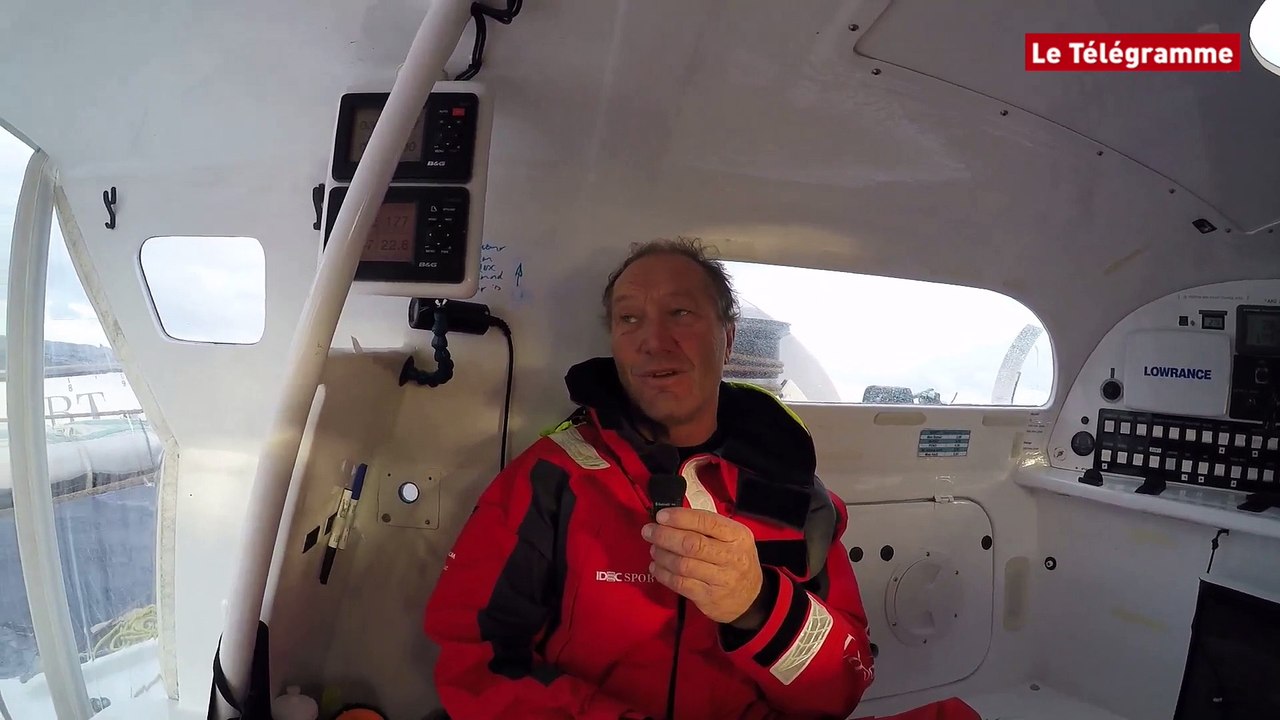 Trophée Jules Verne. Idec Sport. Images du bord