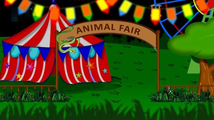 Cartoon Animation Nursery Rhyme | The Animal Fair | Kids Song |