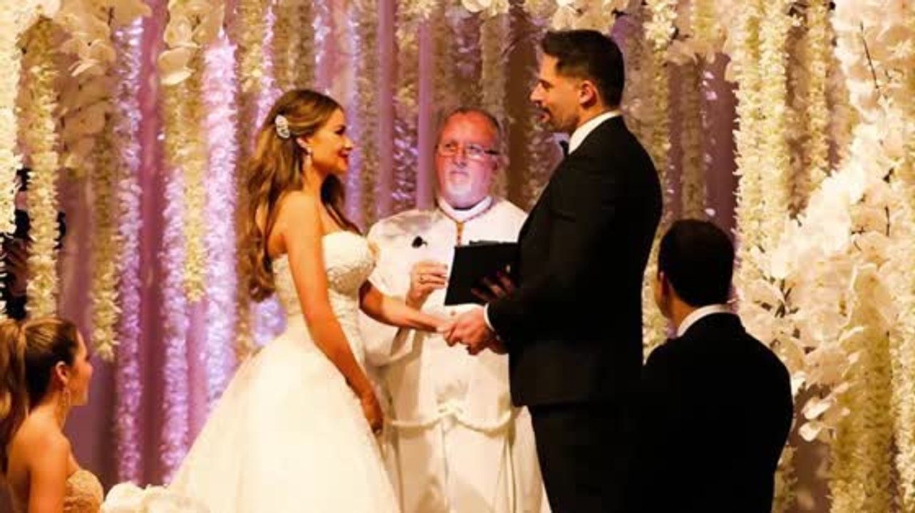 Sofia vergara und joe manganiello's hochzeitsbilder