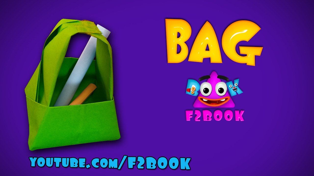 How to Make Origami Paper Folding Bag - Origami Folding Instruction