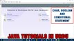 Java Tutorial In Urdu - Character (char), Boolean And Conditional Statment (Java if else)