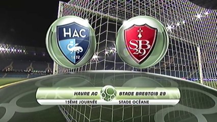 Résumé de HAC - Brest (0-0) du 23/11/15