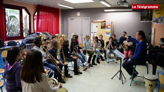Guipavas. Un orchestre de cuivres au collège du Vizac