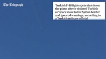 Turkey shoots down Russian warplane on Syria border and pilot 'killed' - latest