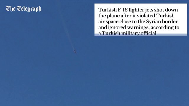Turkey shoots down Russian warplane on Syria border and pilot 'killed' - latest