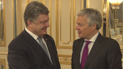 Reynders à Kiev : "Tout aussi important d'effectuer une visite en Ukraine"