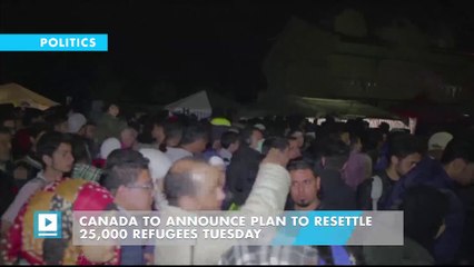 Canada to Announce Plan to Resettle 25,000 Refugees Tuesday