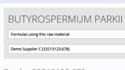 Cosmetri Feature Calculate Material Costs