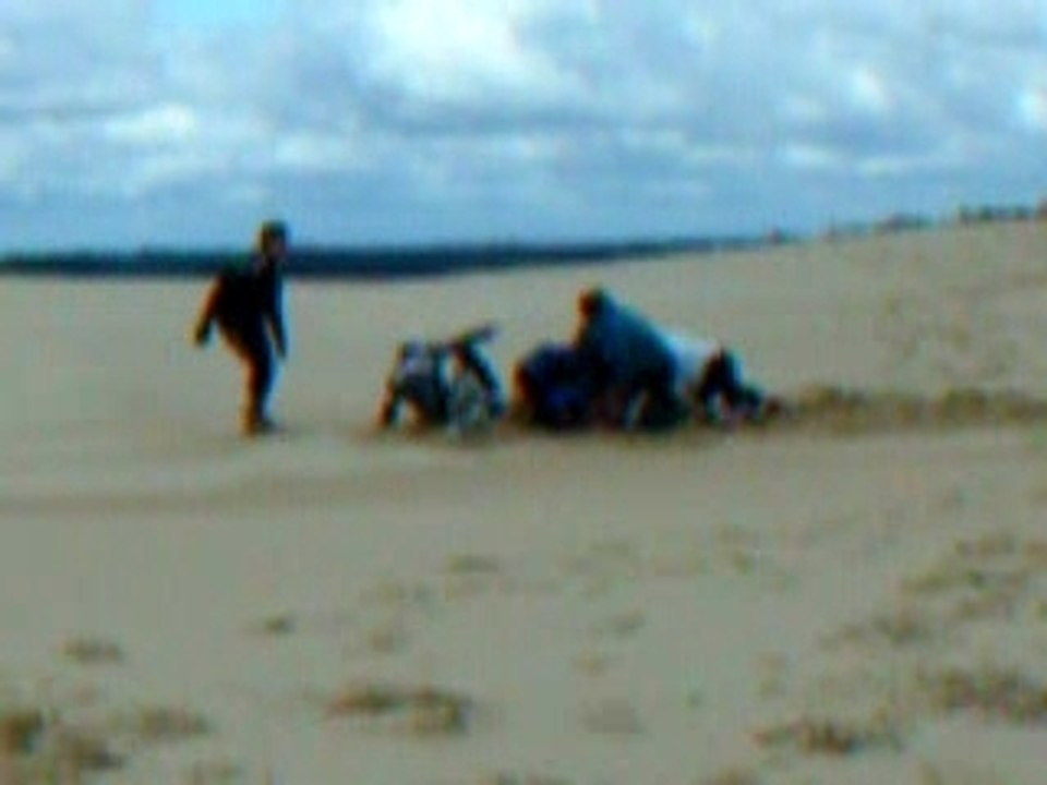 petite baston en haut de la dune du pila