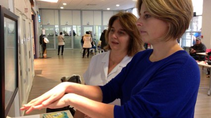 Bien se laver les mains à l'hopital d'Epernay