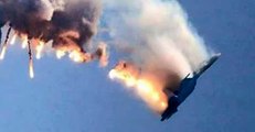 Russian Su-24 fighter jet downed over Syria, parachute seen in sky