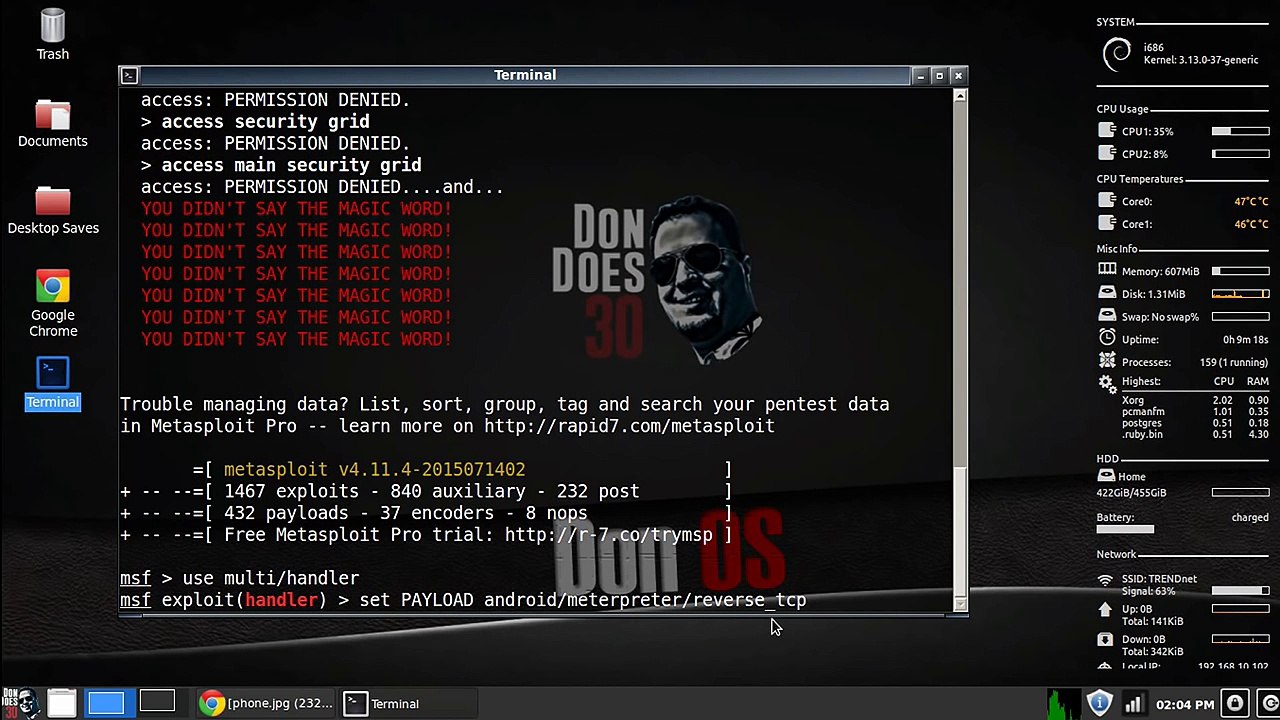 Hack an Android Phone or Device- Part 4 - Hacking texts, and calls, and cameras. OH MY!
